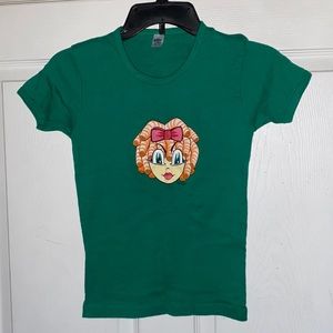 *Lightly Used* Classic Girl Green Girls Shirt Size S 100% Cotton